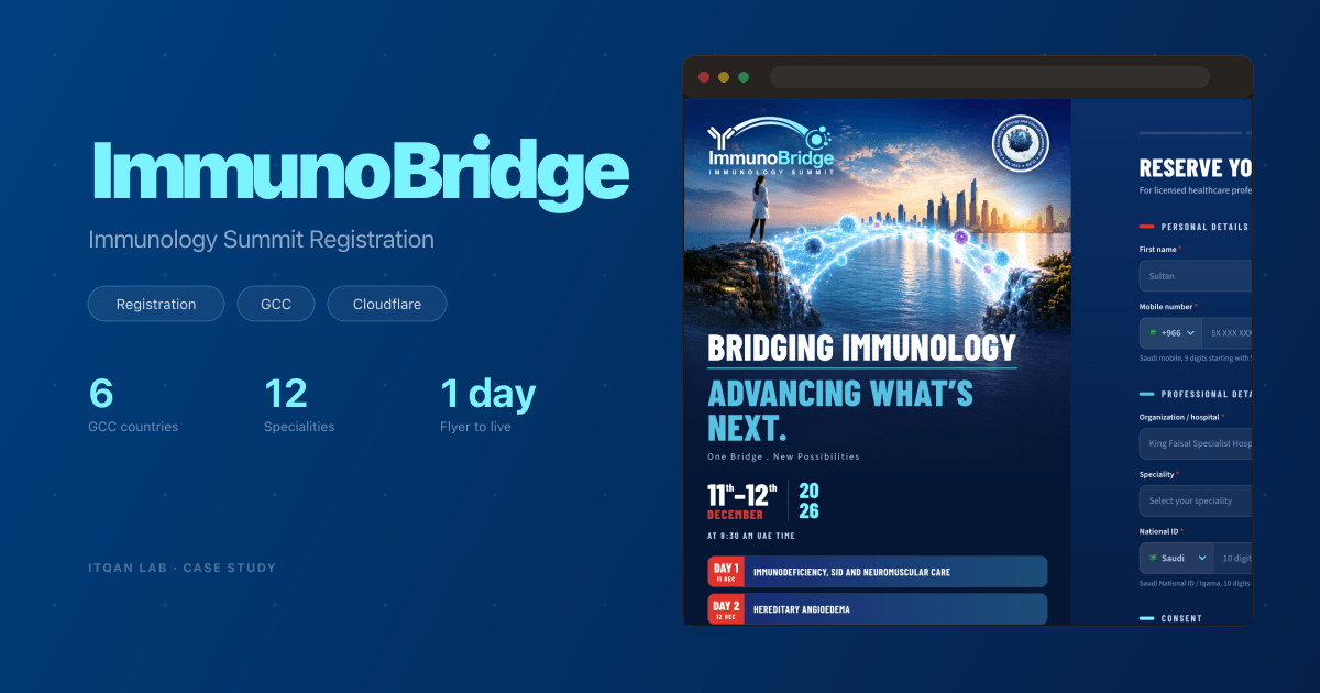 ImmunoBridge Summit: Registration Open to Doctors Across the Gulf