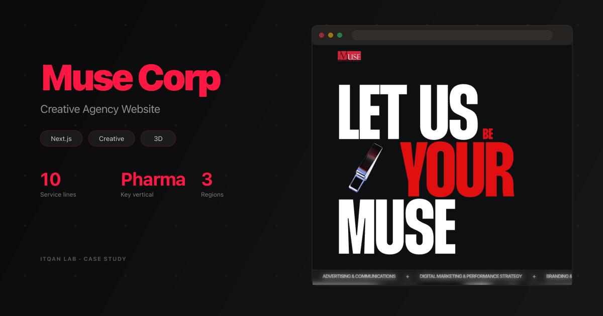 Muse Corp — Creative Agency Website