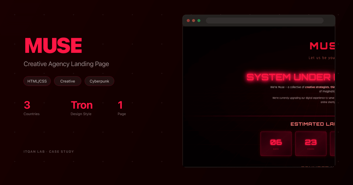 Muse — Creative Agency Coming Soon Page