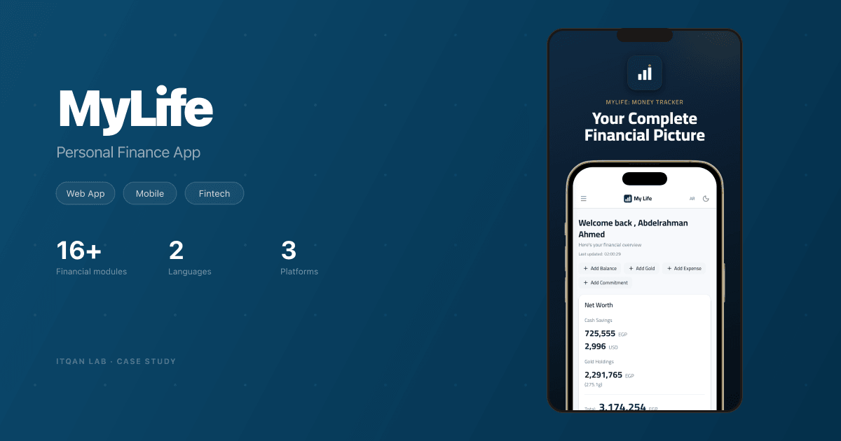MyLife — A Personal Finance App Built for Real Life