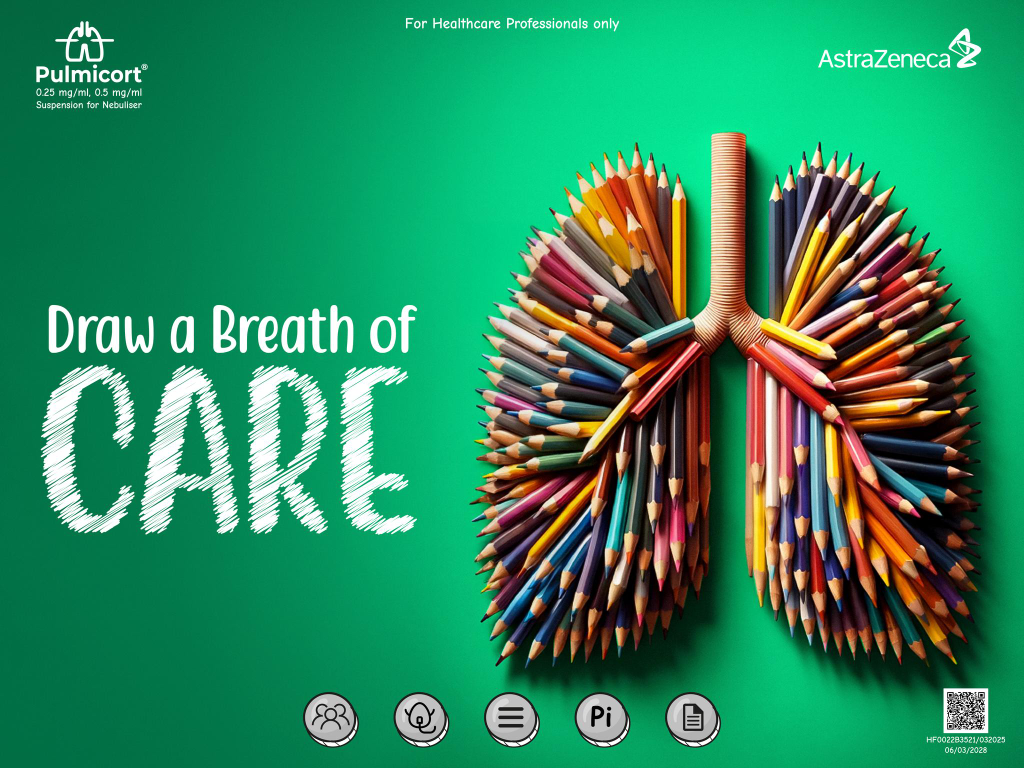 Deck cover: lungs made of coloured pencils