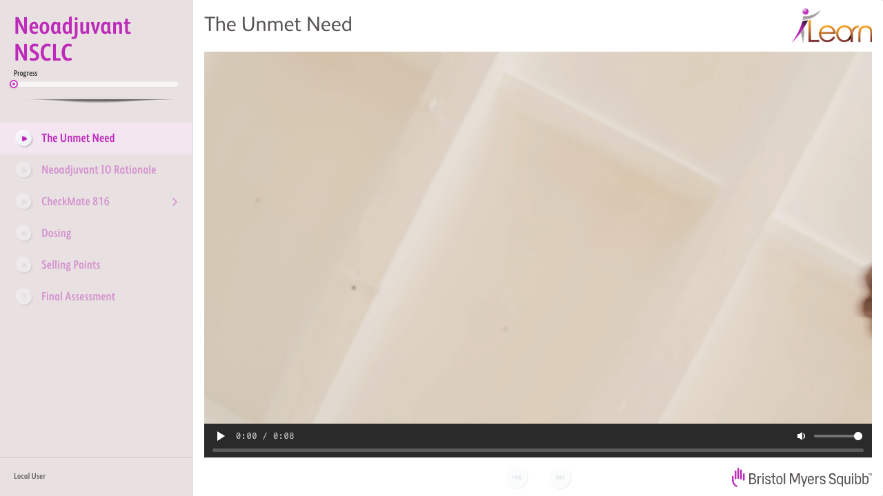 Video lesson interface with sidebar navigation